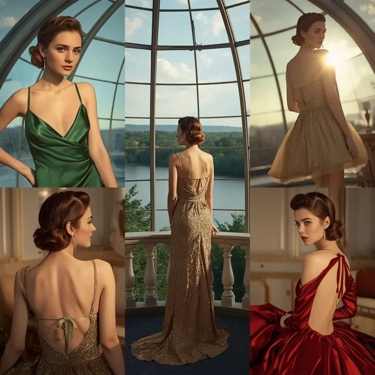 The Majestic Glass Dome of Vintage Hollywood Glamour | High-end Luxury Collage